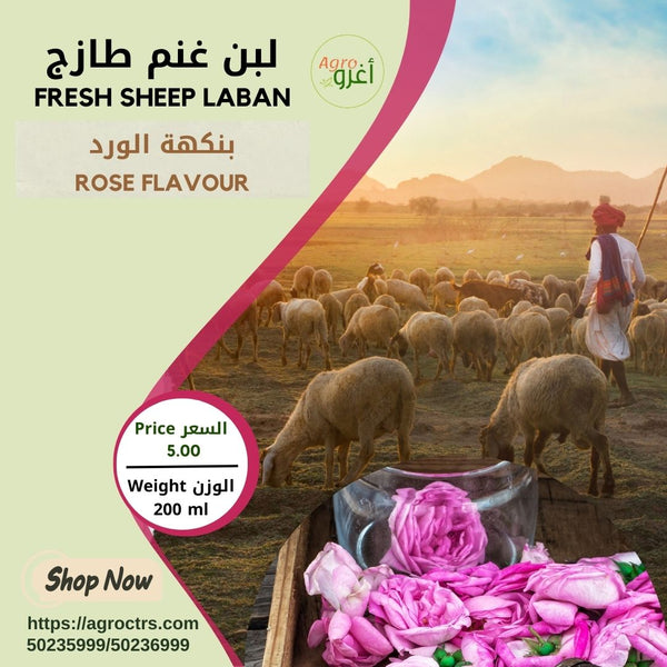 Rose Sheep Laban 200ml – لبن غنم بالورد 200مل